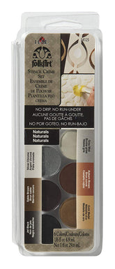 Folkart Stencil Creme Paint Set Naturals - Al Masam Stationery LLC